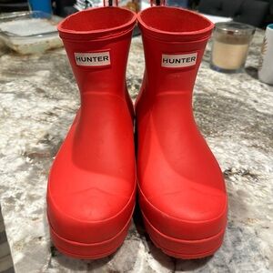 Hunter Red Rain Boots